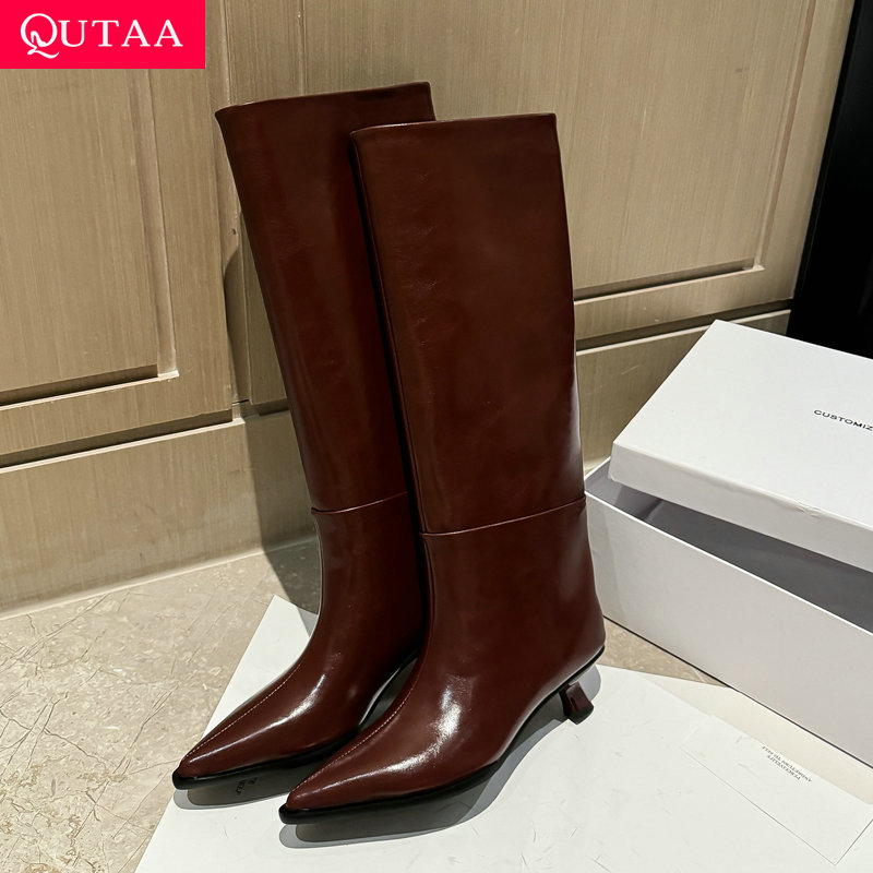 Women'S Fashion Knee High Boots - QUTAA 패션 뉴스 여성 니하이 부츠