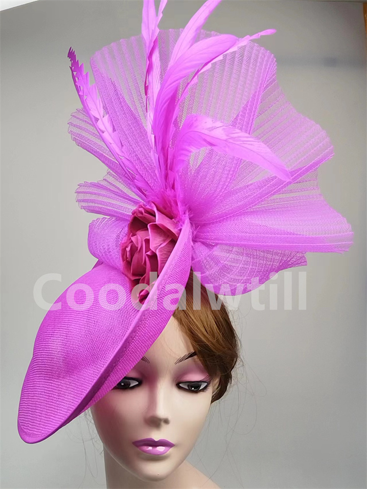 Women'S Fashion Kentucky Derby - 우아한 꽃 매혹적인 필 박스 모자