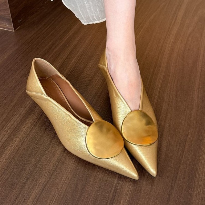Women'S Fashion Shoes - 2025 봄 여름 포인티드 토 슬립온