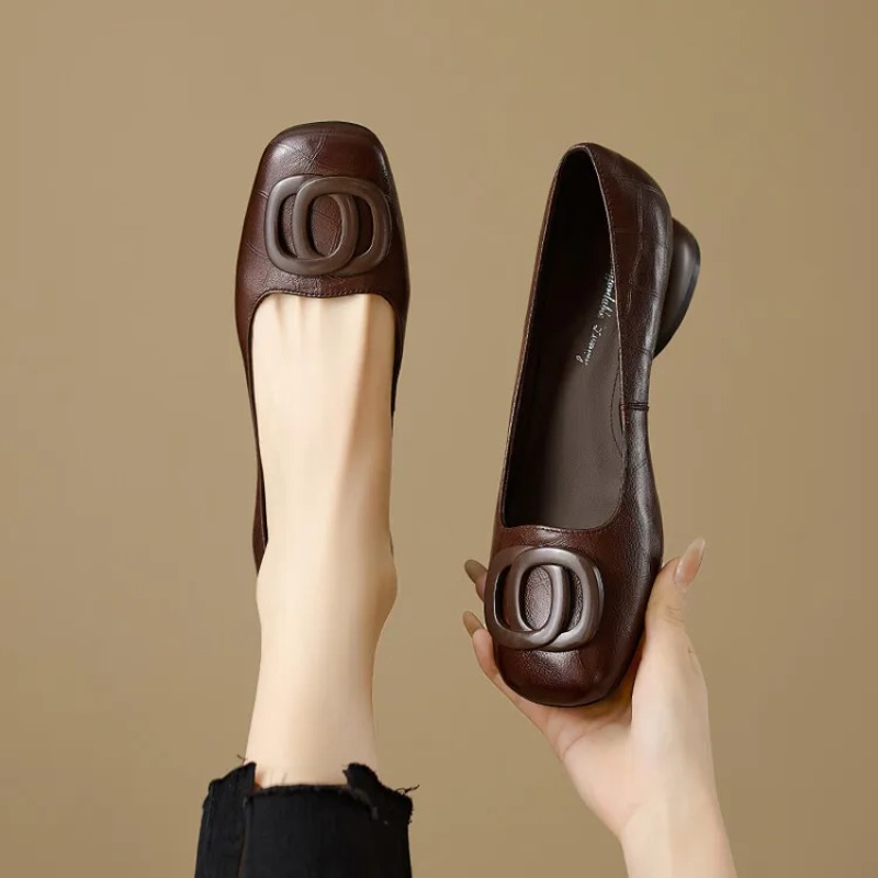Women'S Fashion Shoes - 프랑스 스타일 여성 펌프스 가죽 신발
