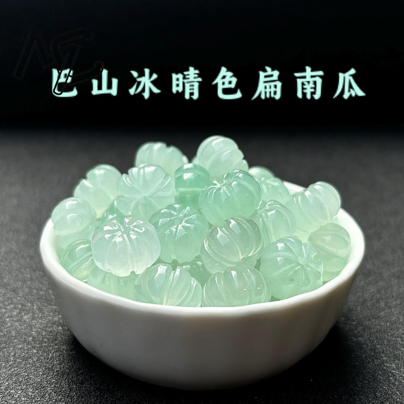 Women'S Fashion Jewellery - 10pcs 녹색 옥 호박 구슬 DIY