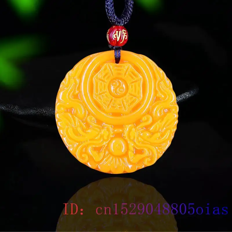 Women'S Fashion Jewellery - 옐로우 옥 드래곤 펜던트 선물 남자