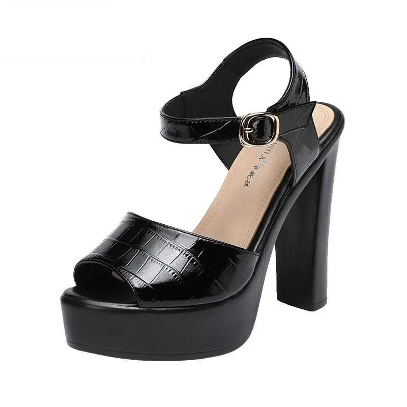 Women'S Fashion Korea - 10cm 13cm 패션 정품 가죽 샌들