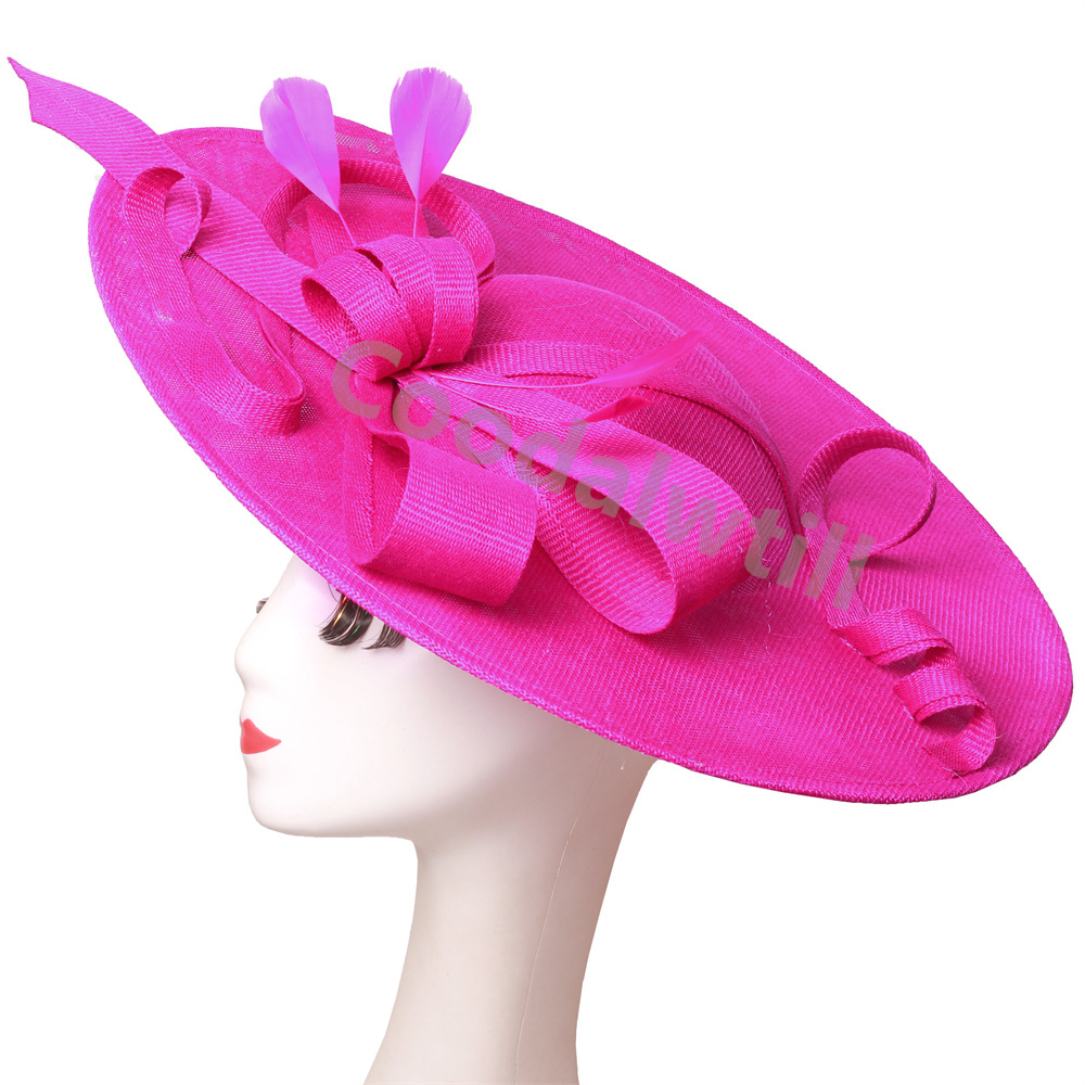 켄터키 더비 빅 매혹적인 모자 여성 웨딩 파티 티 헤드 - Women'S Fashion Kentucky Derby 리뷰 및 가격