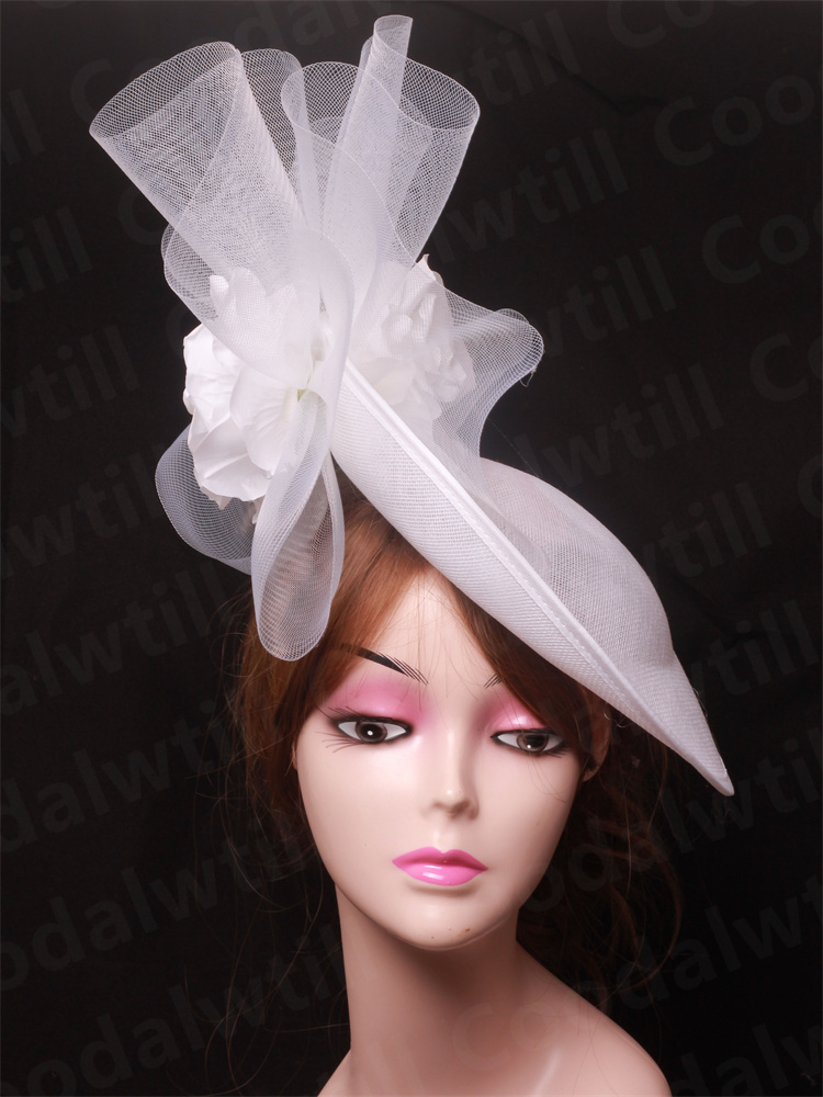신부 웨딩 메쉬 매혹적인 모자 여성 더비 화이트 헤드  - Women'S Fashion Kentucky Derby 리뷰 및 가격