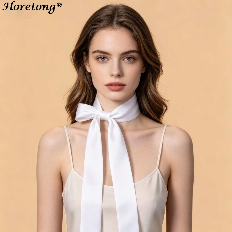 호레통 2026 신상 190cm 엑스트라 롱 새틴 스카 - Women Fashion Necktie 리뷰 및 가격