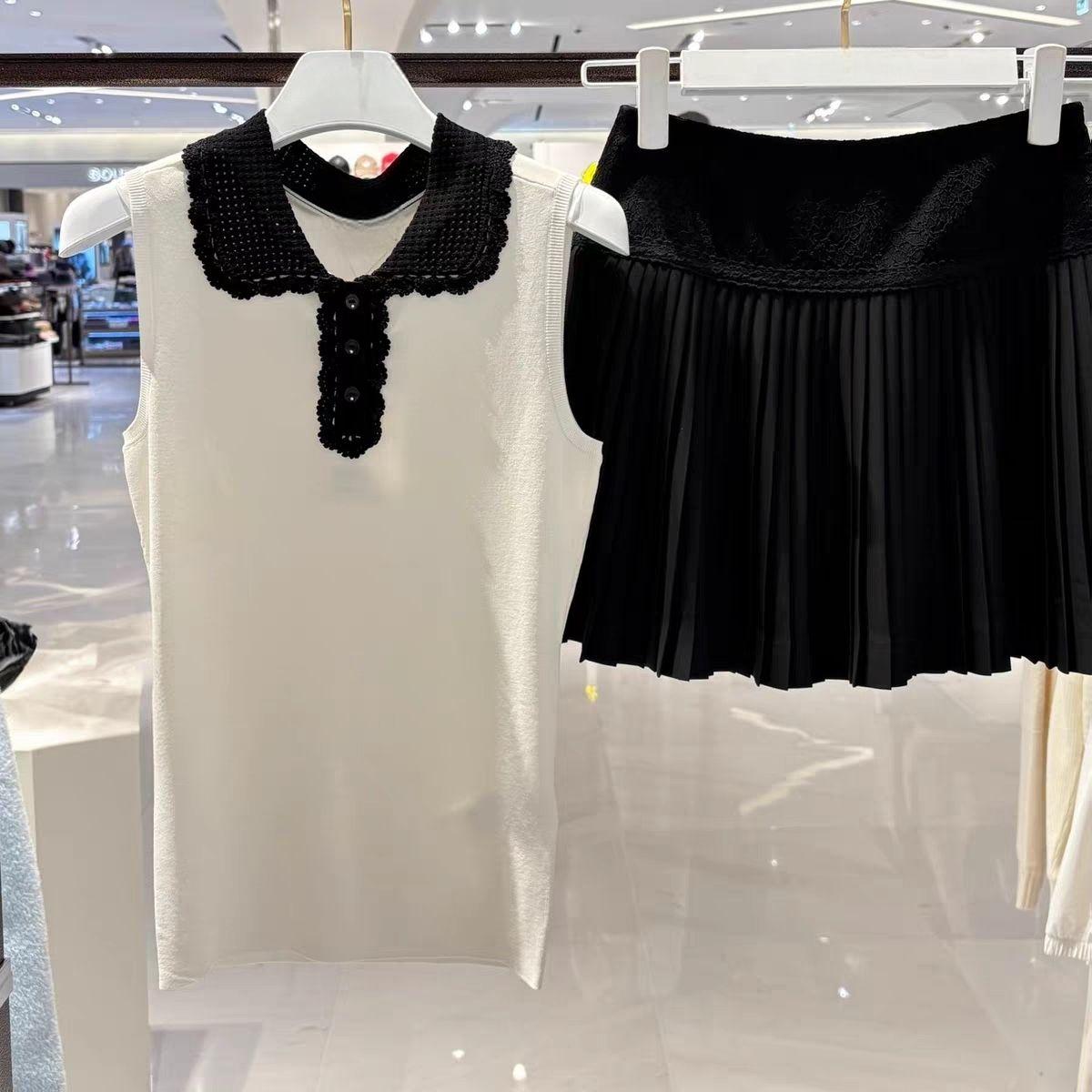 여성 라펠 니트 골프 조끼 2026 봄 슬리브리스 다용 - Women'S Fashion Vest Tops 리뷰 및 가격
