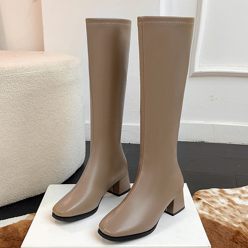 여성 롱부츠 시즌 핫세일 가을 신상 한국 버전 스퀘어토 - Women'S Fashion Knee High Boots 리뷰 및 가격