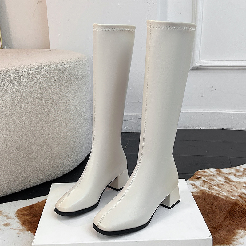 여성 롱부츠 시즌 핫세일 가을 신상 한국 버전 스퀘어토 - Women'S Fashion Knee High Boots 리뷰 및 가격