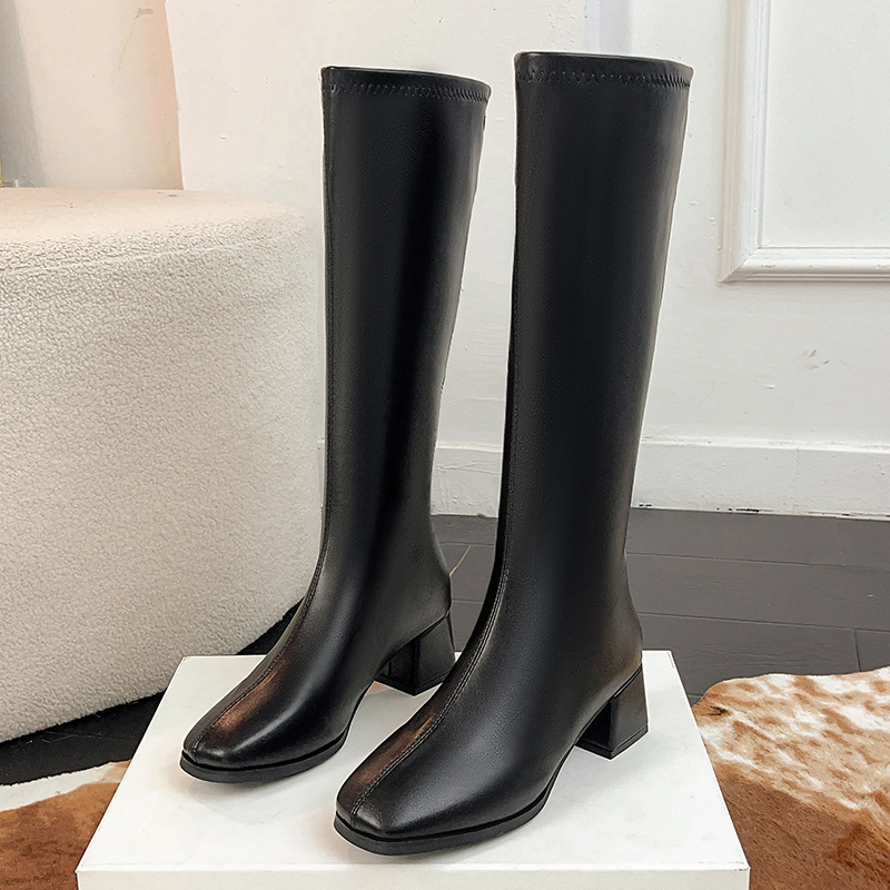 여성 롱부츠 시즌 핫세일 가을 신상 한국 버전 스퀘어토 - Women'S Fashion Knee High Boots 리뷰 및 가격