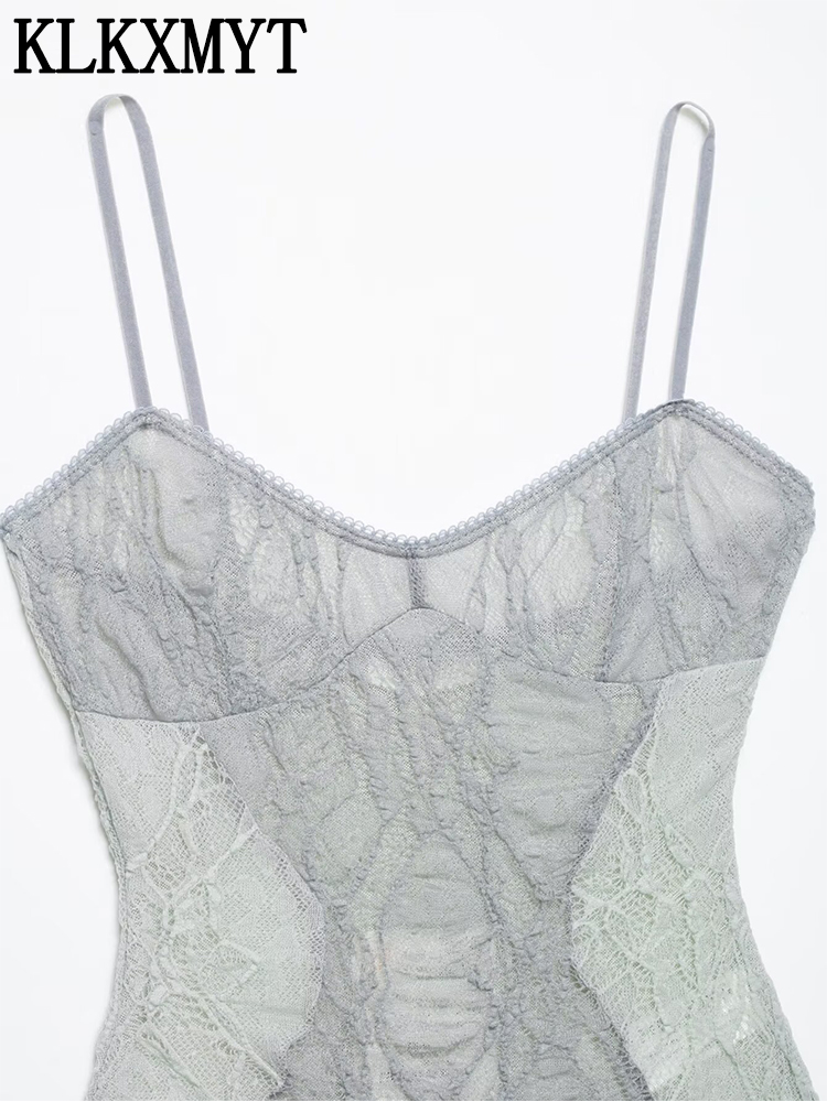 KLKXMYT 여성 레이스 패치 워크 바디 슈트 얇은  - Lace Trim Cami 리뷰 및 가격