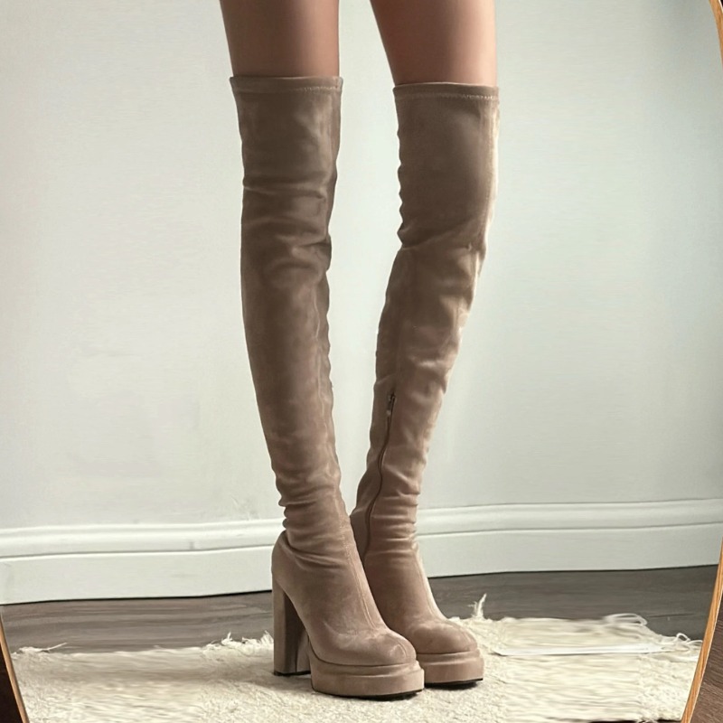 나이트클럽 패션 여성 허벅지까지 오는 부츠 섹시한 두꺼 - Women'S Fashion Knee High Boots 리뷰 및 가격