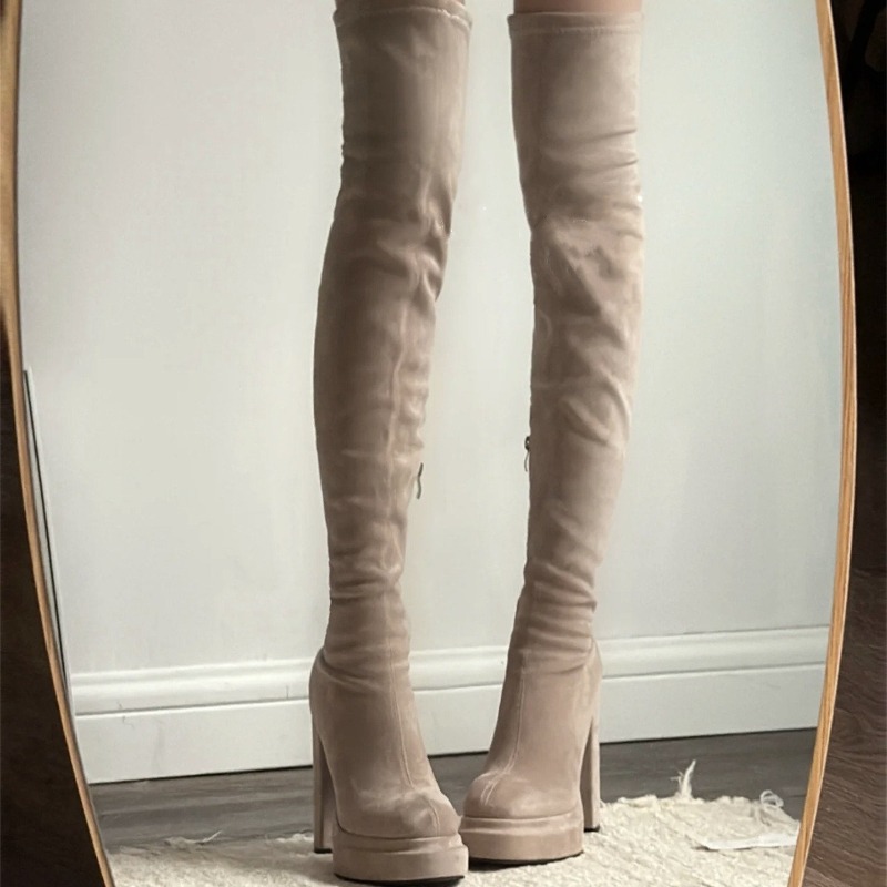 나이트클럽 패션 여성 허벅지까지 오는 부츠 섹시한 두꺼 - Women'S Fashion Knee High Boots 리뷰 및 가격