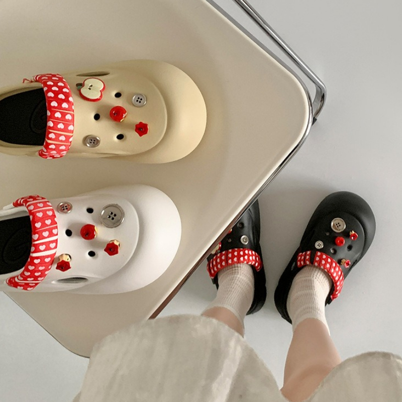 여성 패션 클로그 실내용 슬리퍼 귀여운 DIY 애플 여 - Women'S Fashion Korea 리뷰 및 가격