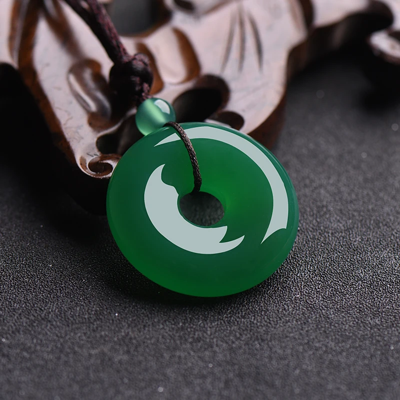 자연 여러 가지 빛깔의 옥 도넛 펜던트 마노 목걸이 패 - Women'S Fashion Jewellery 리뷰 및 가격