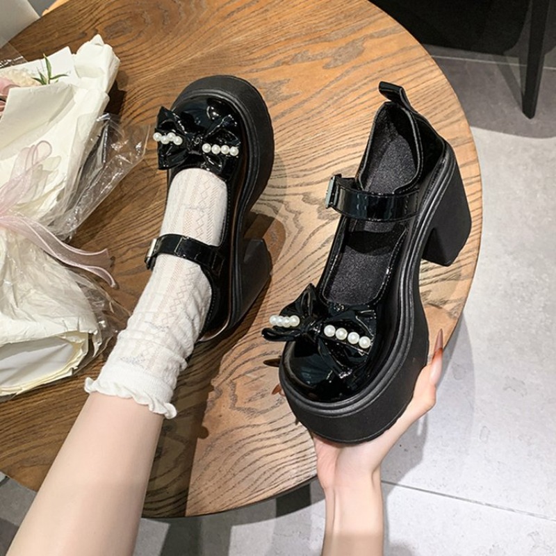 2026 로리타 슈즈 블랙 슈퍼 하이힐 메리 제인 슈즈 - Women'S Fashion Shoes 리뷰 및 가격