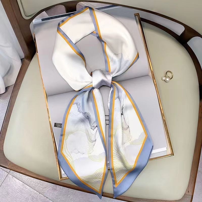 럭셔리 디자인 실크 스키니 모자를 쓰고 있죠 스카프 여 - Women Fashion Necktie 리뷰 및 가격
