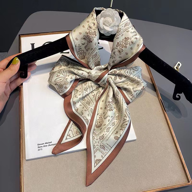 럭셔리 디자인 실크 스키니 모자를 쓰고 있죠 스카프 여 - Women Fashion Necktie 리뷰 및 가격
