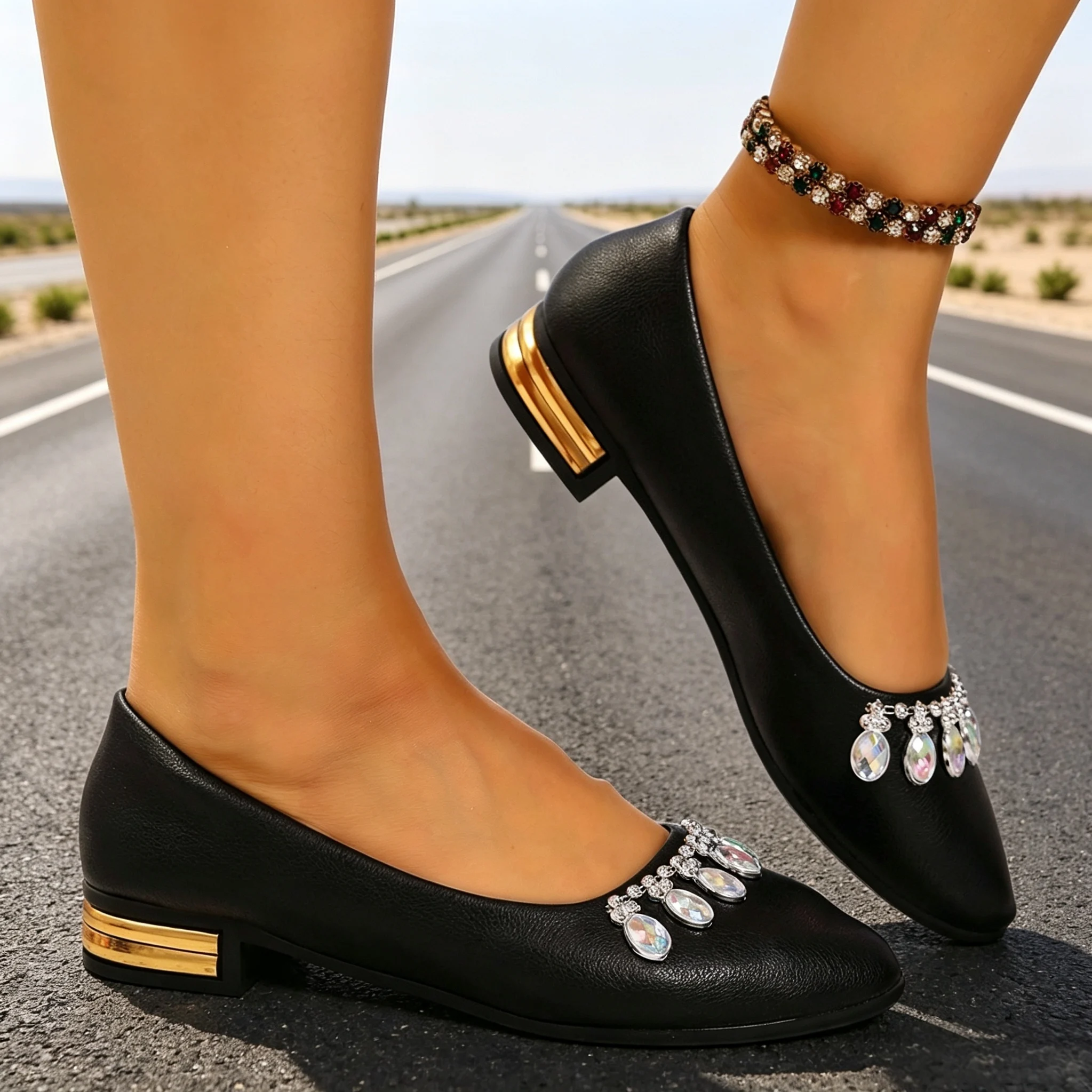 여성 플랫 포인티드 토 발레 슈즈 플러스 사이즈 플랫  - Women'S Fashion Shoes 리뷰 및 가격