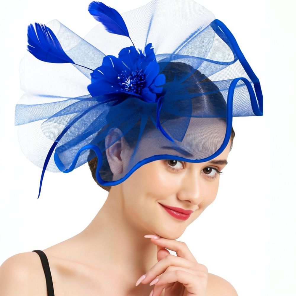 세련된 메쉬 소재의 깃털 장식 헤어 액세서리, 둥근 미 - Women'S Fashion Kentucky Derby 리뷰 및 가격