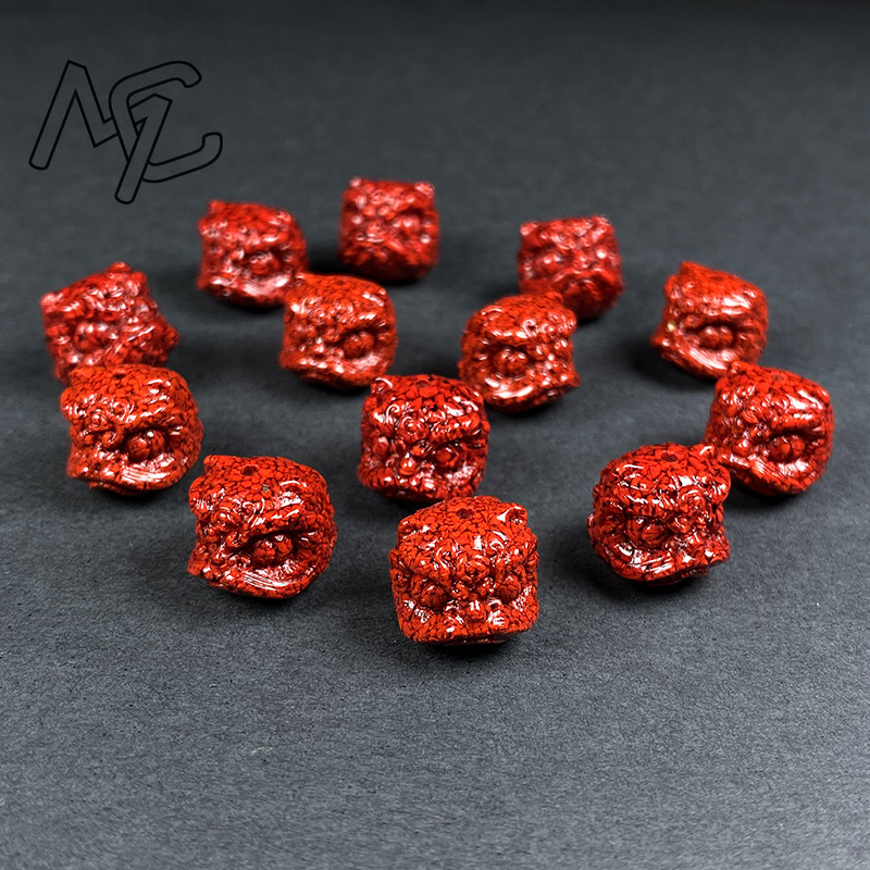 10pc 천연 시나버 크리스탈 사자 댄스 비즈 DIY  - Women'S Fashion Jewellery 리뷰 및 가격