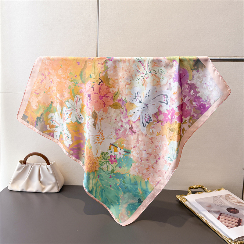 70*70cm 여성용 정사각형 실크 스카프 패션 여성용 - Women Fashion Necktie 리뷰 및 가격