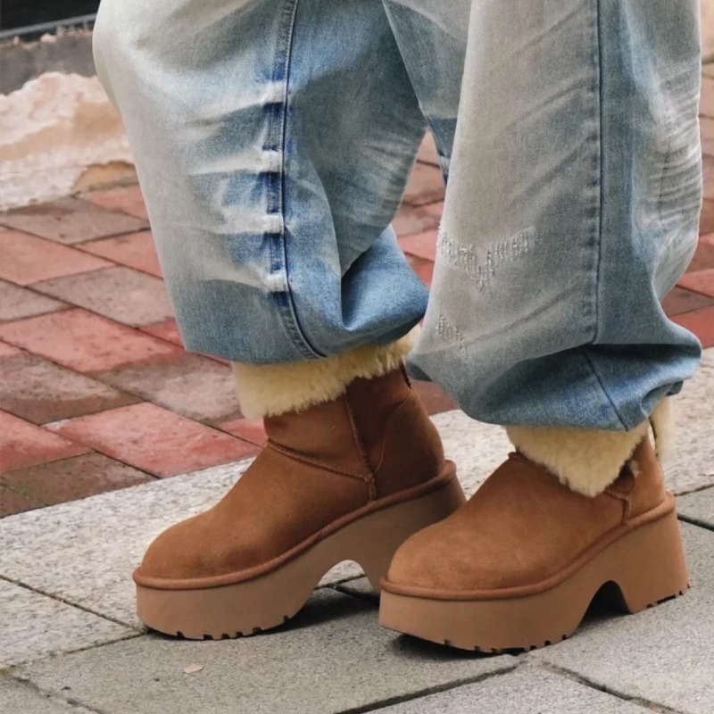 여성 스노우 부츠 패션 스웨이드 캐주얼 미드-카프 부츠 - Women'S Fashion Korea 리뷰 및 가격