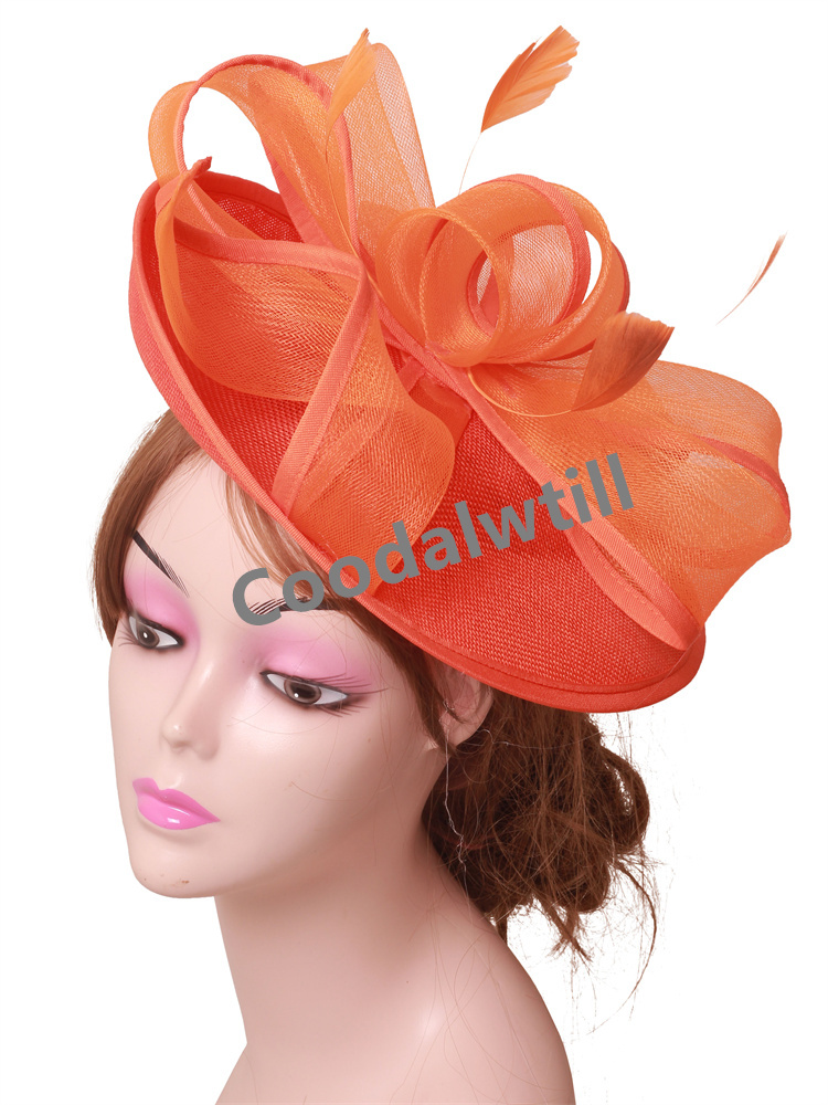 웨딩 신부 모자 여성용 깃털 파티 티 헤드피스 칵테일  - Women'S Fashion Kentucky Derby 리뷰 및 가격